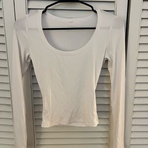 White Long Sleeve Top